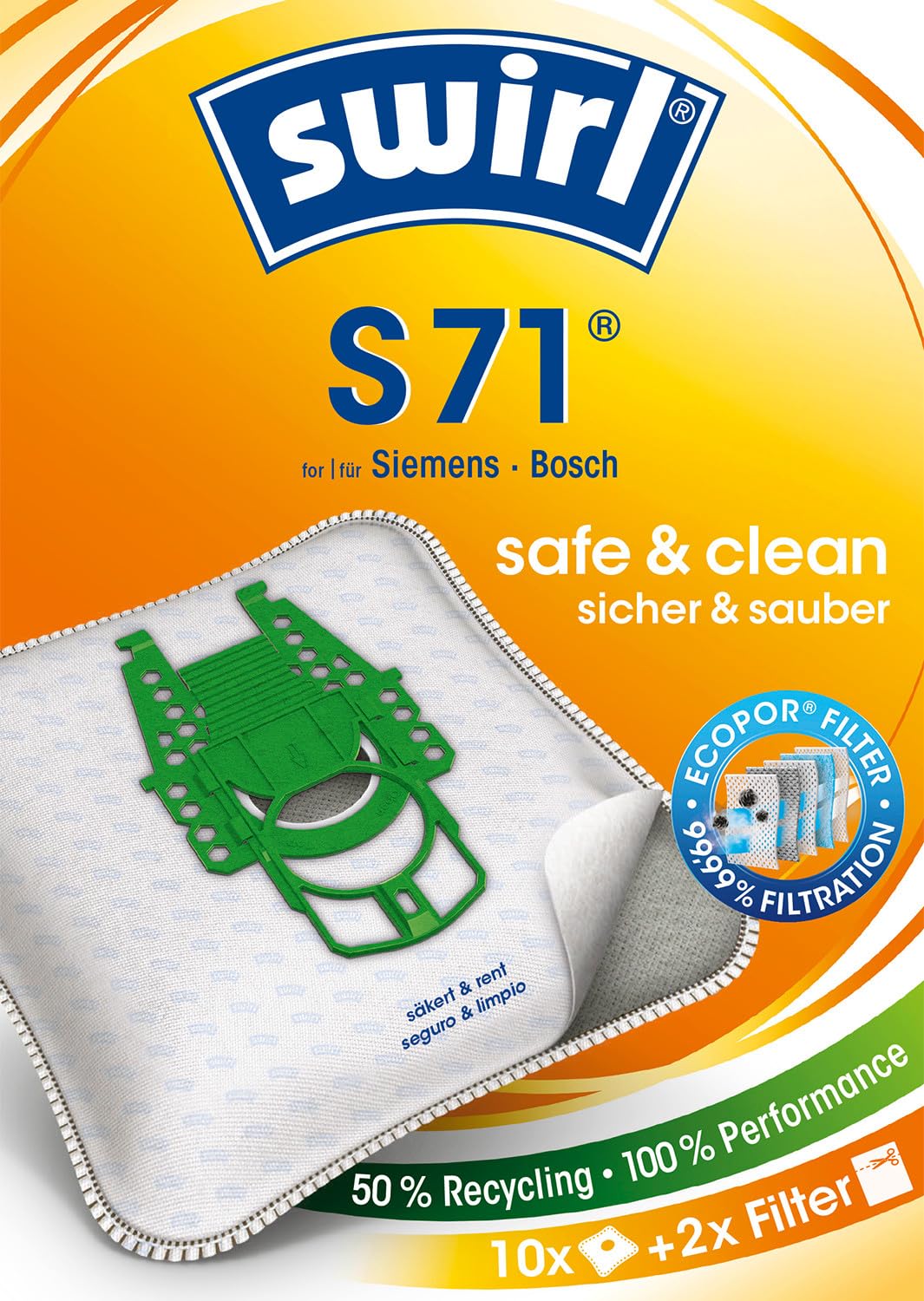 Swirl S71 Vacuum Cleaner Bags