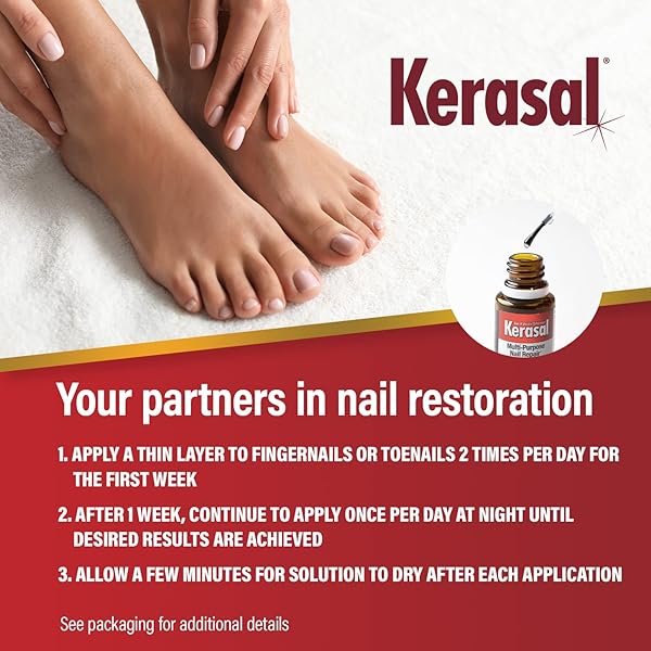 KERASAL MULTI-PURPOSE NAIL REPAIR, NAIL SOLUTION FOR DISCOLORED AND DAMAGED NAILS, 0.43 FL OZ