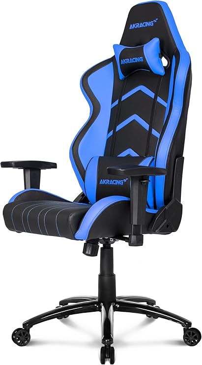 Akracing Player Gamer Fauteuil Faux Cuir Noirbleu 53 X 55 X 130 Cm