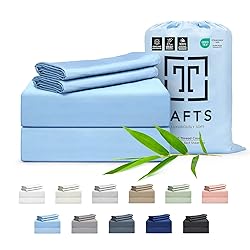 Tafts King Sheets Set, Pure 100% Viscose derived