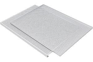 Set of 2 Aluminum Alloy Baking Tray Nonstick Oven Sheet for Puff Pastries and Mille Feuille Perforated Cake Bakewares Perfora