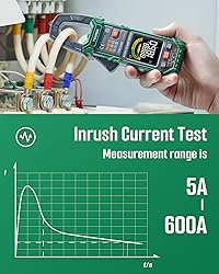 TESMEN TCM-300D Digital Clamp Meter, 6000 Counts