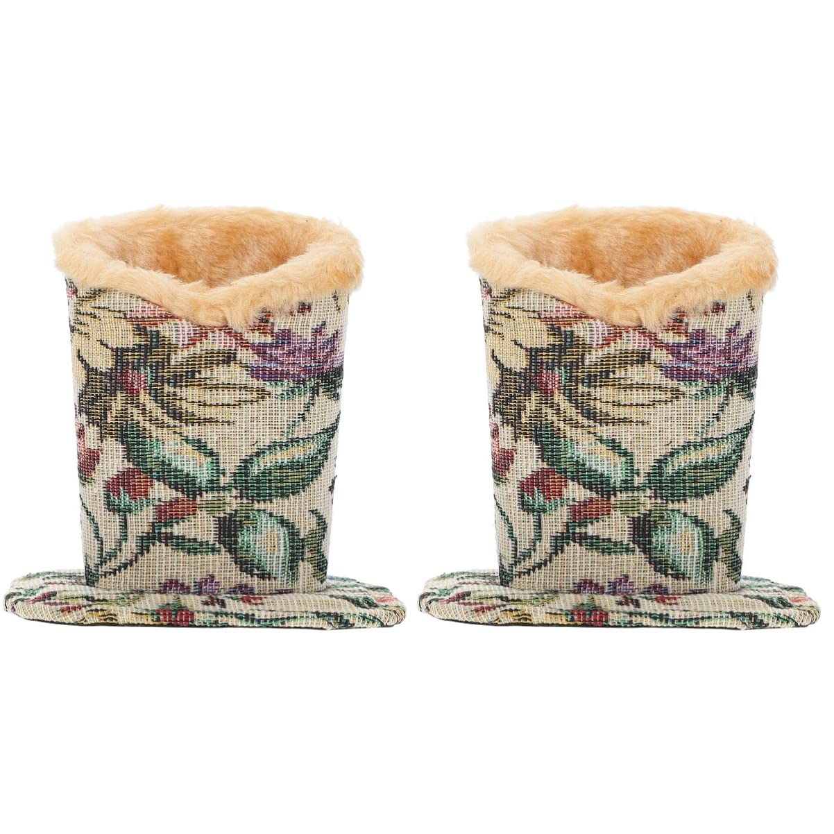 NUOBESTY 2pcs Sunglasses Stand: Delicate Case Khaki Container Holder Pu Eye Desktop Decorative Table Eyeglass Lined Reading Multi-use for Pen Nightstand Stand Desk