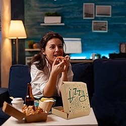 15 Pcs Pizza Boxes, 7.3 x 7.3 x 1.6" Kraft