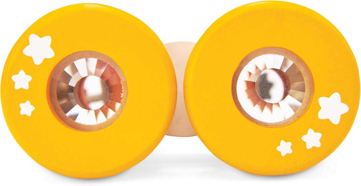 Le Toy Van - Petilou Wooden Educational Multi-Sensory Colourful Wooden Pretend Play Binoculars Toy For Toddlers And Babies - Image 3