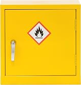 The Workplace Depot Hazardous Storage Cabinet Yellow Steel COSHH School Lab