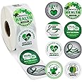 1000 Pieces Mental Health Awareness Stickers Small Green Ribbon Awareness Stickers Mental Health Gifts for Adult Women Men Teens Kids Fundraiser Event Mental Health Handout Supplies, 8 Styles