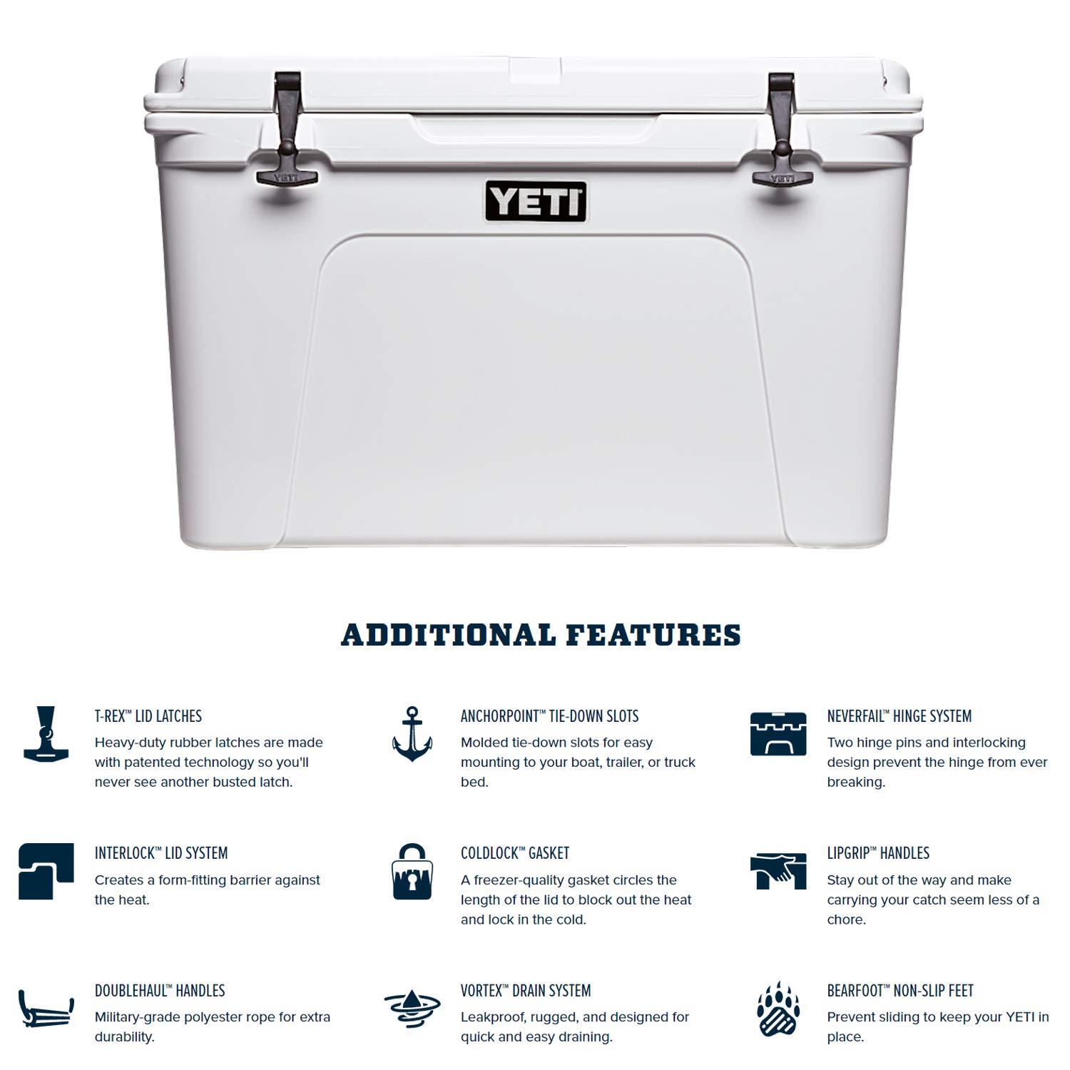 YETI Tundra 105 Cooler, White