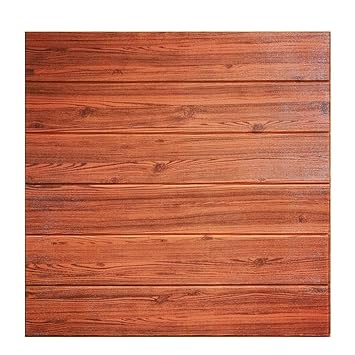 Holz Muster 3D Tapete, Dligr Sromez Selbstklebend Holz Muster Tapete 3D DIY Wandaufkleber Wanddekor Schlafzimmer, Wohnzimmer 