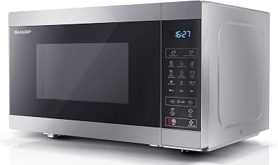 Sharp YC-MG81U-S 28 Litre 900W Microwave Grill 1100W ECO Defrost