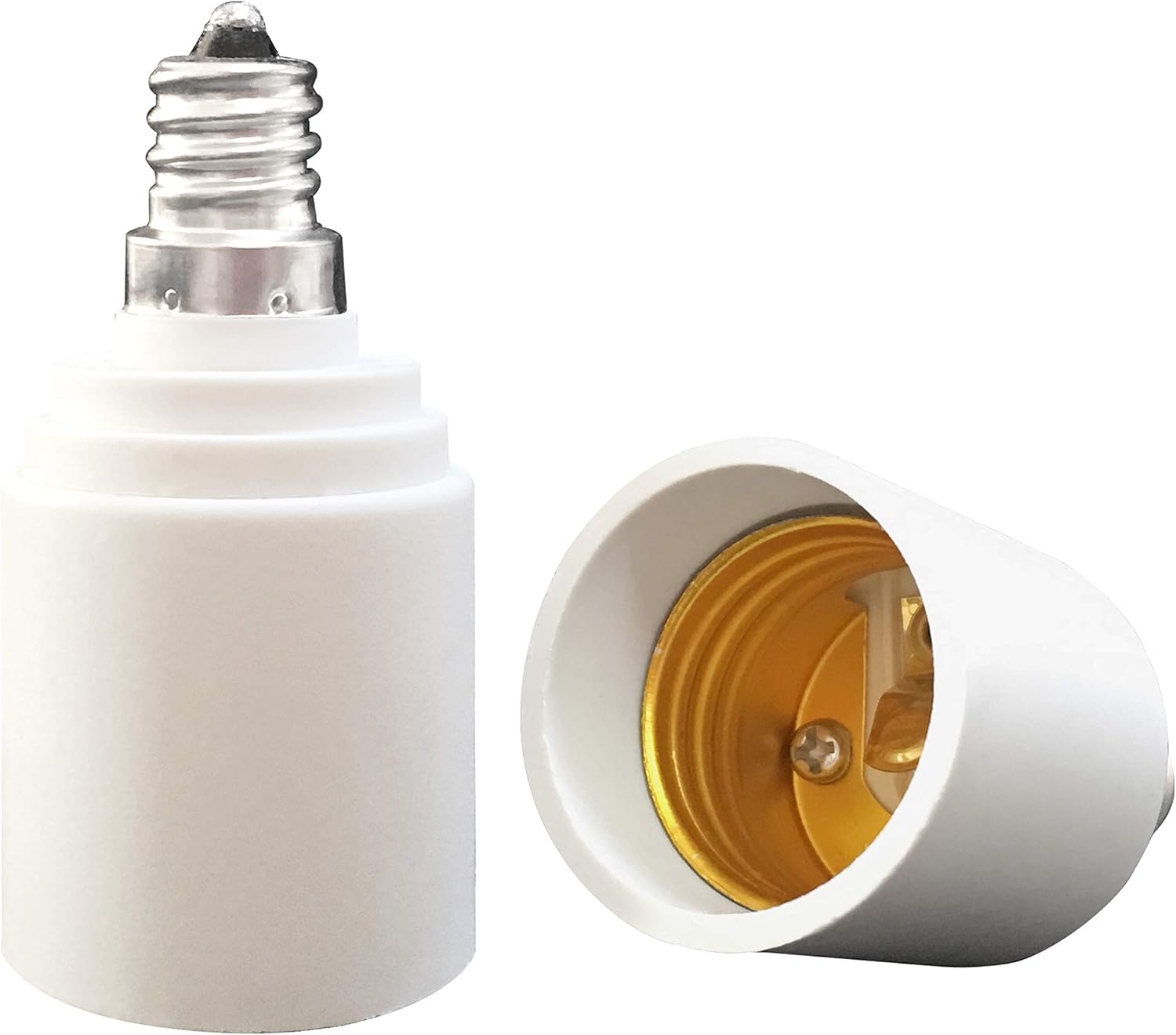 Candelabra To Medium Base E12 To E26 Lamp Adapter Adapter View