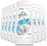 Glade Solid Gel Air Freshener 8 Pack Clean Linen 150g each