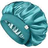 YANIBEST Bonnet for Men Hair Bonnet for Sleeping Double Layer Satin Bonnets for Black Women Curly Hair Sleep Cap