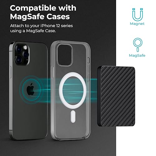 PITAKA [MagEZ Wallet Pro MagSafe Carbon Fiber Wallet for iPhone