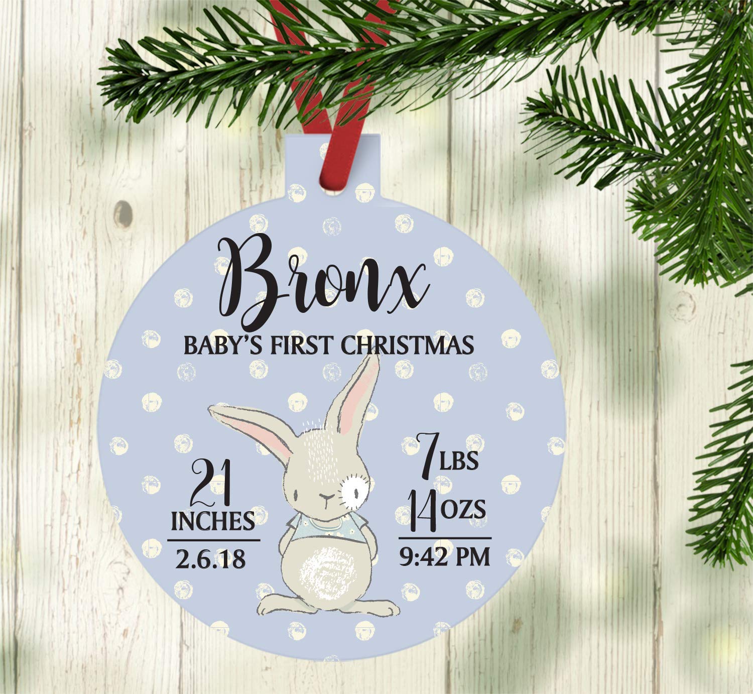 baby boy first christmas ornament 2019