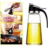 Olive Oil Dispenser Bottle for Kitchen Cooking ,Vinegar Dispensing Cruets,Cooking Oil Condiment Containers with Measurement a