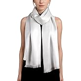 Achillea Soft Silky Solid Pashmina Shawl Wrap Scarf for Wedding Bridesmaid Dress