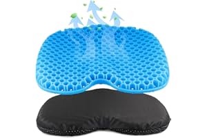 IMIIBEL Anti Slip Kayak Seat Cushion,Thick Waterproof Seat Cushion Kayak Gel Seat Pad With Non-Slip Cover For Sit In Kayak Inflatable Kayak Canoe & Boat Kayak Accessories For Fishing Water Sports Outdoors