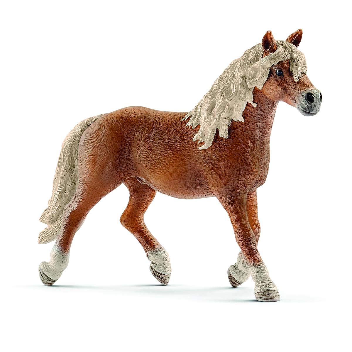 SCHLEICH 13813 Haflinger Hengst, ab 3 Jahren, FARM WORLD - Spielfigur, 14 x 4 x 10 cm
