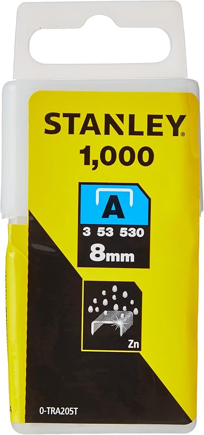 Stanley Light Duty Staple 8mm 1000 Pack 0-TRA205T