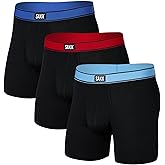 SAXX Underwear Co. Men's Daytripper Comfort Stretch Boxer Brief Fly 3 Pack