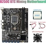 KVSERT B250C Mining Motherboard 12x PCIE USB3.0 w/ G3920/G3930 CPU+Fan view 5