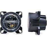 Morimoto BI-LED High/Lowbeam, Sealed3 LED Headlight Housing, Universal 90mm DOT Approved Projector, Ultra Bright Plug and Play Upgrade for Custom Cars, Motorcycles, Motorhomes, Buses, etc. (1x LF802)