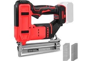 18 Gauge Cordless Brad Nailer Compatible with Milwaukee 18V Battery, 2 in 1 Electric Nail Gun with 1000 Brad Nails and 1000 S