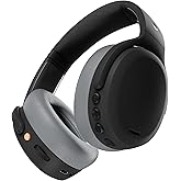 Skullcandy Crusher ANC 2 Wireless Over-Ear Bluetooth Headphones with Multi-Sensory Bass, Active Noise Cancelling, Up to 60 Hours Battery, Microphone for iPhone Android - Black/Asphalt