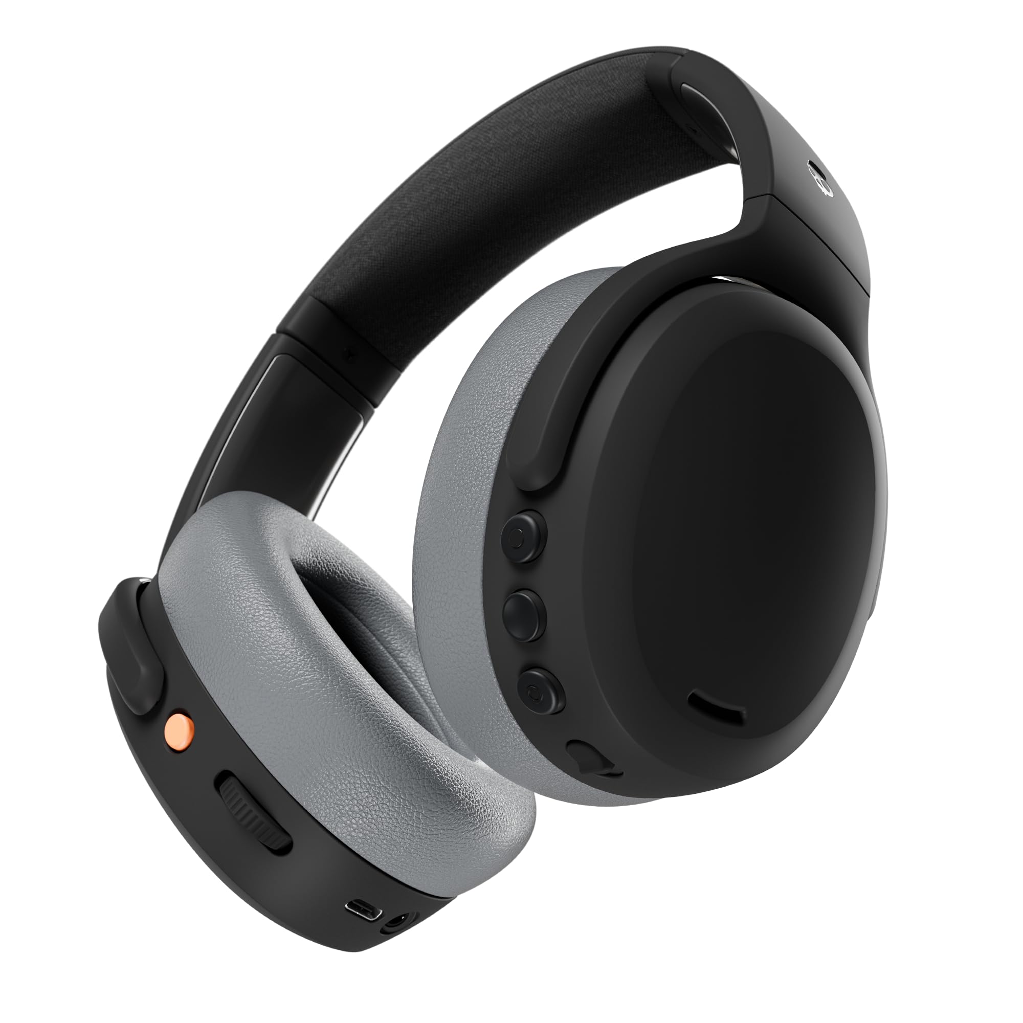 Skullcandy Crusher ANC 2 Over-Ear Active Noise Cancelling Wireless Bluetooth Headphones with Sensory Bass, Alexa Voice Control, 50 Hr Battery, Microphone, 2 Year Warranty – Asphalt