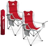 Voyager 2 Pack Outdoor Camping Chair Set 120kg Capacity Folding Chairs