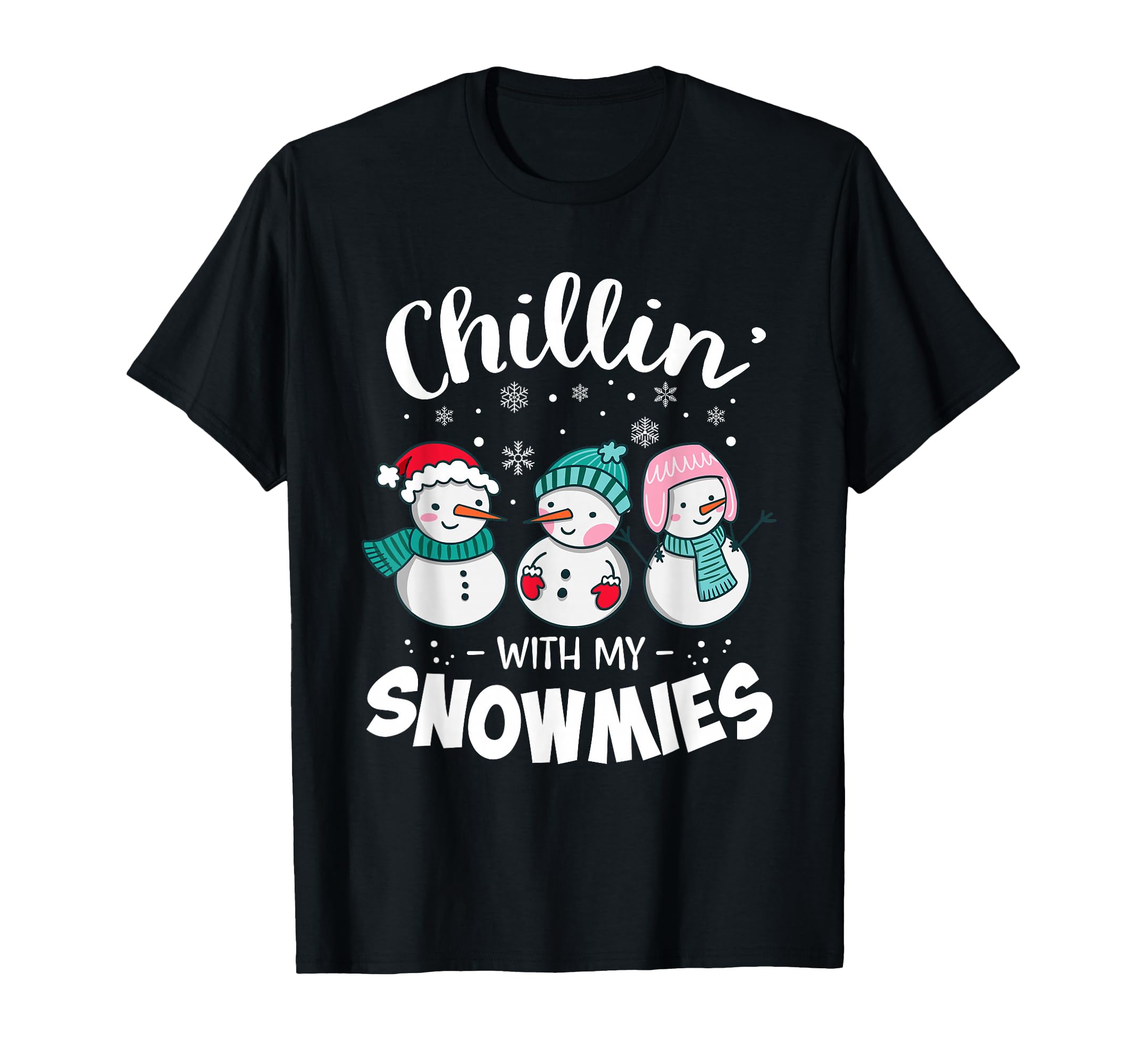 Photo 1 of ** SIMILAR** Chillin With My Snowmie Women Christmas Snowman Teacher Snow T-Shirt SIZE XL 