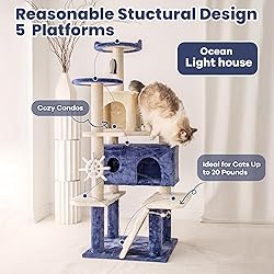 HYABi 53 Inch Ocean Theme Cat Tree