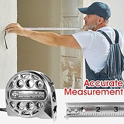Tape Measure 25FT/7.5M Stainless Steel Measuring