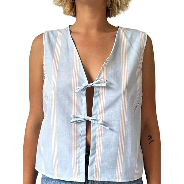 トップス FLARE SHIRT WITH VEST M7682B-White-34137_d46fd7be-
