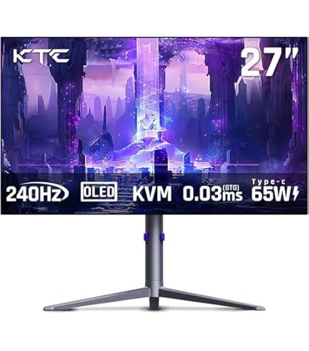 KTC G27P6S 有機EL ゲーミングモニター WQHD 240Hz KTC G27P6S レビュー：爆速の応答速度、圧倒的コントラスト！有機EL