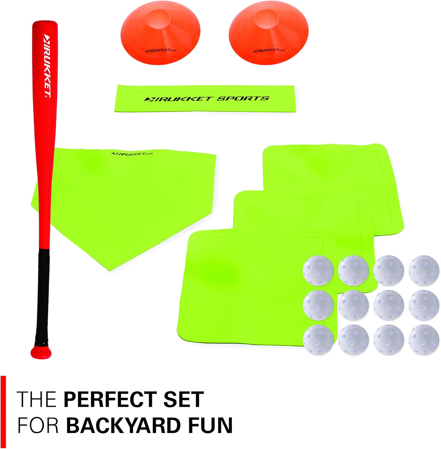 Softball Throw Down Base Rubber Throwdown Home Plate and Pitching Mound