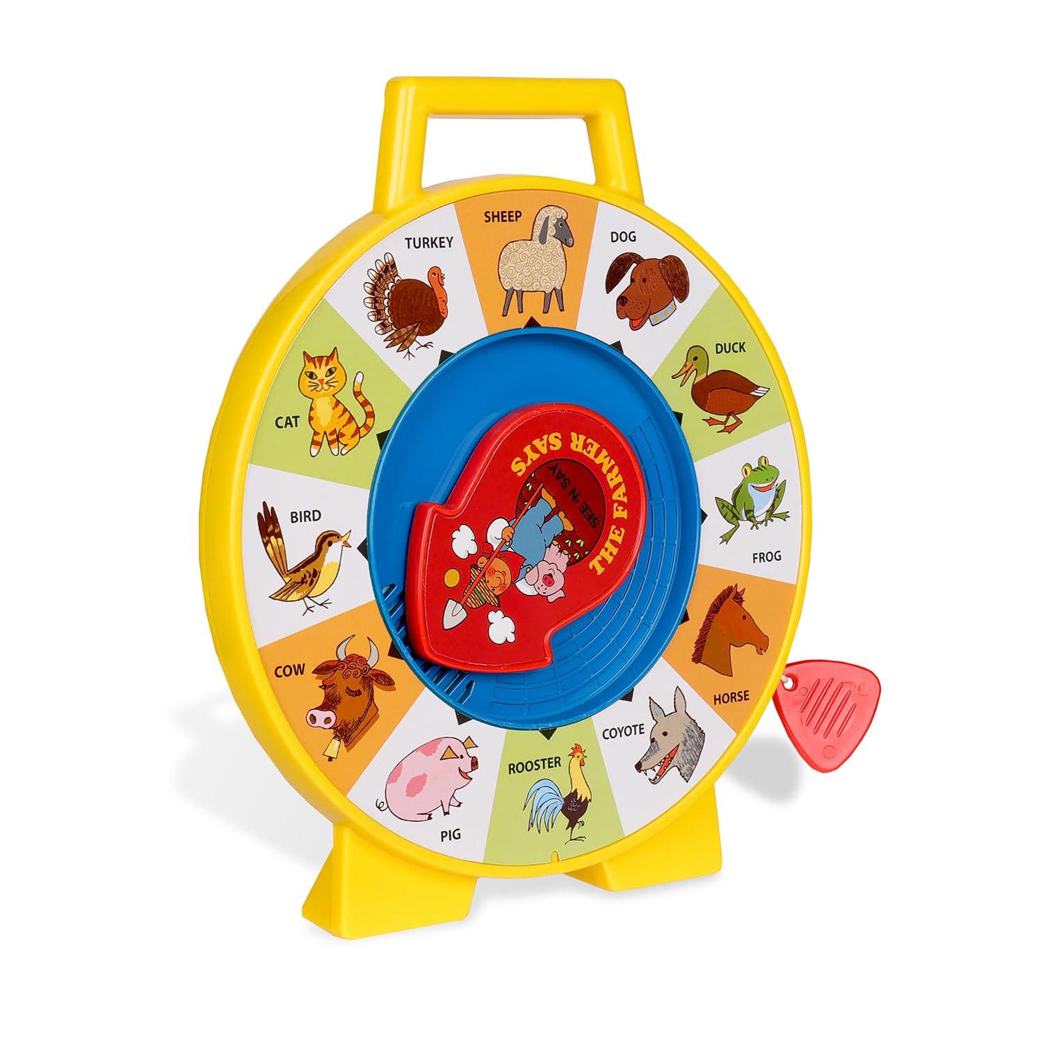 Fisher Price Classics - Farmer Says See 'n Say - Vintage Learning Toy, Sounds and Animals, Interactive Retro Game for Kids, Girls, Boys, Baby, Preschoolers, Toddlers, Unisex Ages 18 Months +