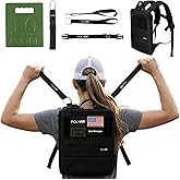 Polyfit Rucking Starter Kit - Ruck Backpack with 10 lb Plate &amp; Accessories | Includes backpack, 10 lb plate, rucking straps, sternum strap and hang loop, for walking, rucking and weighted training