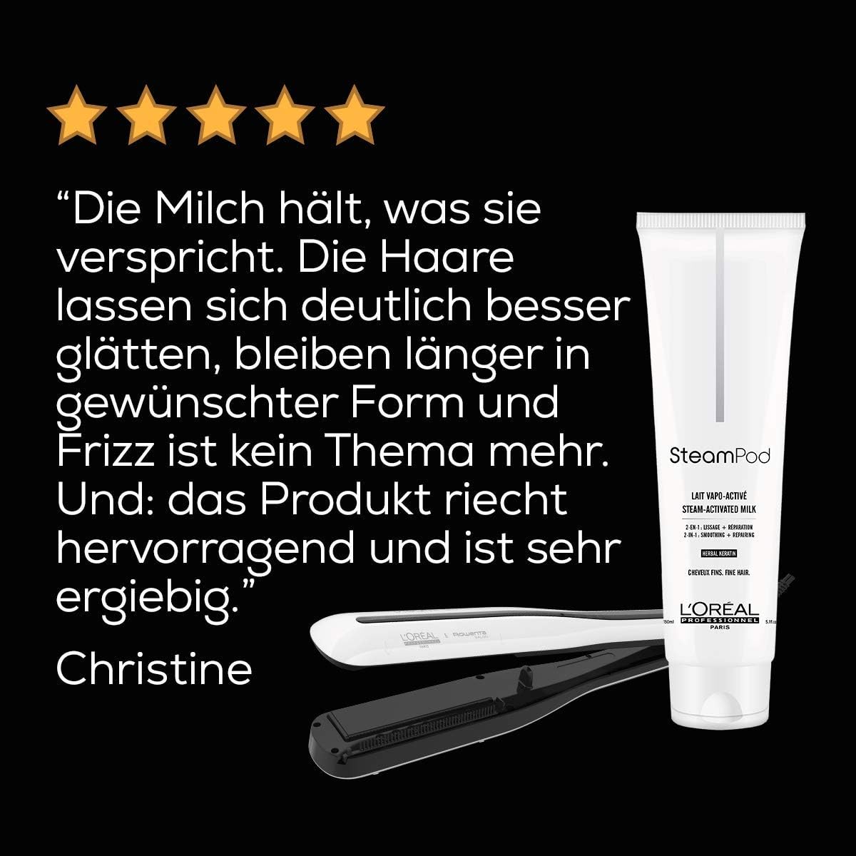 loreal steampod milk