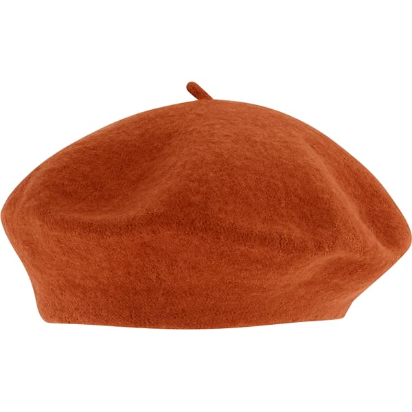 Amazon.com: Gumney Women Wool Beret Hat, Solid Color Winter  display picture 3