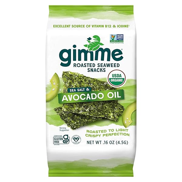 GIMME, AVOCADO OIL SEAWEED SNACK, 0.16 OUNCE