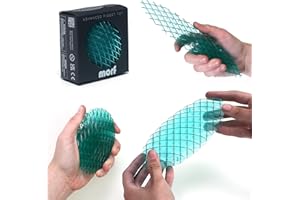 Morf Fidget Worm Toy - Desk Fidgets for Adults - Quiet Morf Worm Fidget Toy Sensory Toys - Fun and Interactive Morf Fidget Toy for Kids - USA Patent Pending Morf Figgy Toys (Blue, Small)