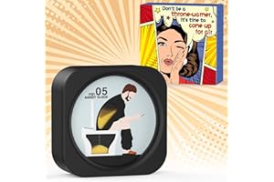 JODUY Gag Gifts Funny Stocking Stuffers for Men - Gifts for Men Boyfriend Toilet Sand Timer White Elephant Gifts for Adults Poop Timer Cool Gadgets Christmas Fathers Day Gag Gift Ideas Husband Fun Presents