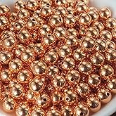 Genuine Smooth Shiny Pure Solid Copper Round Beads Spacer Ball Jewelry with Clear Coat Seamed Beads Finding in size9.5mm