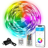 DAYBETTER LED Strip Lights 110ft, Smart Lighting Strips with App Remote Control, RGB Music Sync Color Changing Lights for Bed