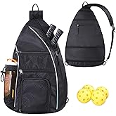 LLYWCM Pickleball Bag - Pickleball Bags for Women Men - Pickleball Backpack - Travel Pickleball Paddle Case, Pickle Ball Bag for Pickleball Paddle Tennis Racket, Protable Pickleball Sling Bag