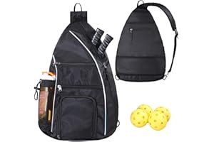 LLYWCM Pickleball Bag - Pickleball Bags for Women Men - Pickleball Backpack - Travel Pickleball Paddle Case, Pickle Ball Bag for Pickleball Paddle Tennis Racket, Protable Pickleball Sling Bag