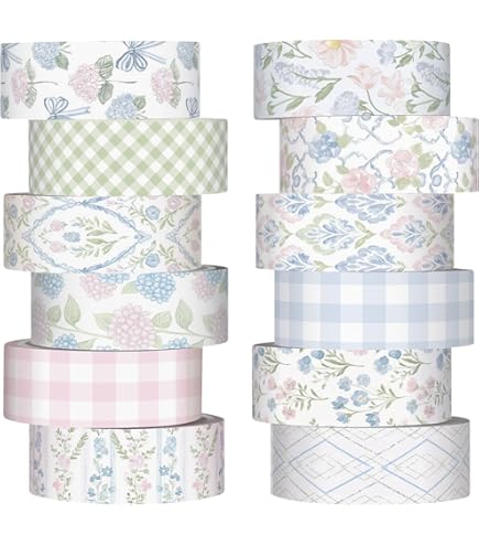 10 Rolls Decorative Masking Tape Set For Gift Wrapping, DIY Decor, And Craft Projects, Designer Washi - View #8