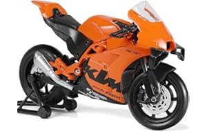 Risopen 1:18 Motorcycle Model Toy for KTM RC 8C Metal Die-cast with Plastic Motorcycle Model for Welly No Assembly Required M